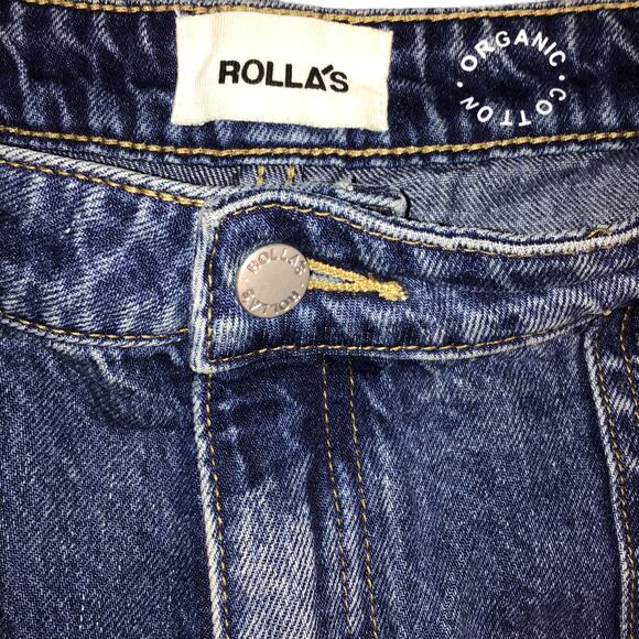 Rolla’s Heidi High Rise Organic Cotton Loose Straight Cargo Jeans Women’s 31" - Picture 4 of 11